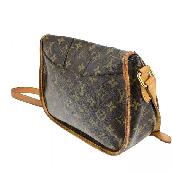 LOUIS VUITTON Menilmontant PM Shoulder Bag Monogram Leather